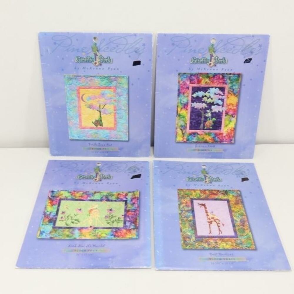 4 McKenna Ryan GIRAFFIC PARK Quilt Pattern Turtle Animals Whimsical Quilting